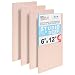 U.S. Art Supply 6" x 12" Birch Wood Paint Pouring Panel Boards, Studio 3/4" Deep Cradle (Pack of 4) - Artist Wooden Wall Canvases - Painting Mixed-Media Craft, Acrylic, Oil, Watercolor, Encaustic