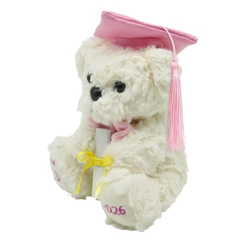 Ruwshuuk Oso de Peluche de Graduación - Peluche Recordatorio de Graduación | Promoción 2026 Oso de para Graduados - para Niños, Niñas, Adolescentes, Estudiantes de Jardín