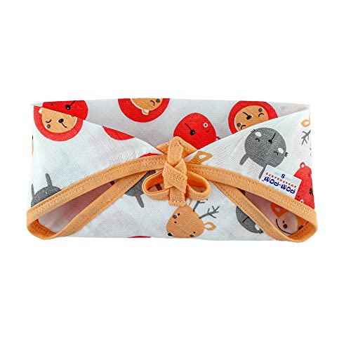 Image of Sweethearts Washable Reusable Printed Triangle Cotton Muslin Nappy,Langot For New Born Baby