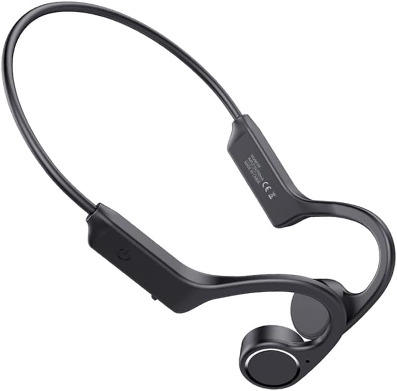 YODZ Bone Conduction Headphones Sports Bluetooth HiFi 5.0 Stereo Wireless Earphones IPX8 Waterproof Noise Cancelling with Mic, for Sports and Games