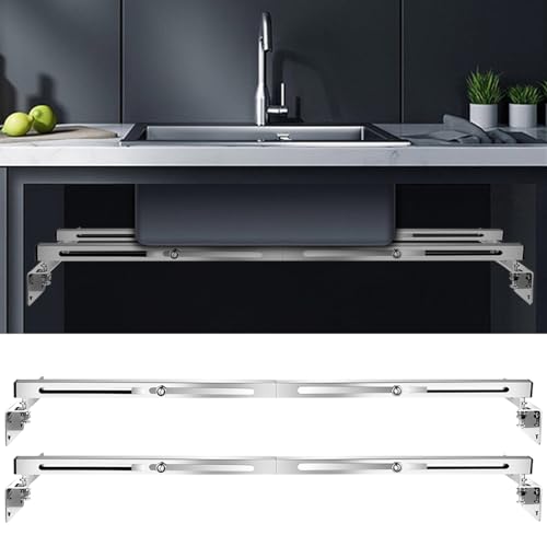2 Soportes De Fregadero De Montaje Inferior, Kit De Instalación Ajustable De Acero Inoxidable Para Fregadero De Cocina De Montaje Inferior, Kit De Instalación Para Fregadero De Baño De Cocina 2 Soportes De Fregadero De Montaje Inferior, Kit De Instalación Ajustable De Acero Inoxidable Para Fregadero De Cocina De Montaje Inferior, Kit De Instalación Para Fregadero De Baño De Cocina