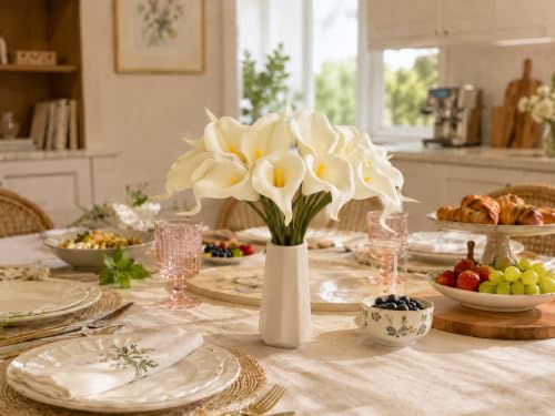 Image of Mandy's 20pcs Cream Calla Lily Artificial Flowers