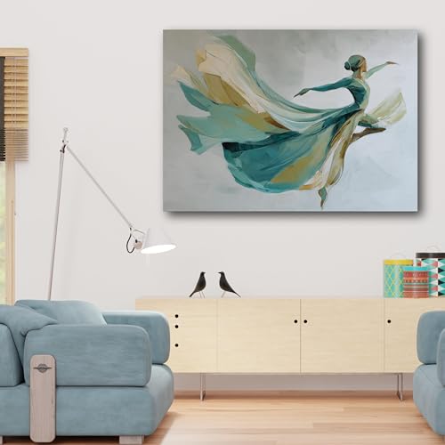 Tableau danseuse de ballet pour décoration murale de salon 80x120cm - 3