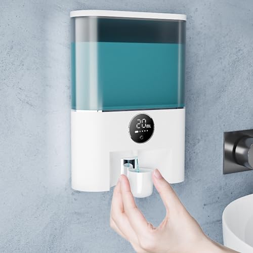 Dispensador automático de enxaguante bucal sem toque 500 ml, 4 modos de bomba de lavagem bucal recar