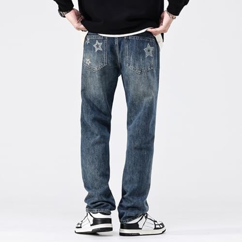 Jeans Pants Trousers Denim Retro Classic Men's Spring and Autumn Versatile Casual Wide Leg2