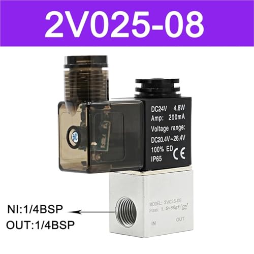 Vanne normalement fermée 2V025-08 pour stopper les fuites d'air