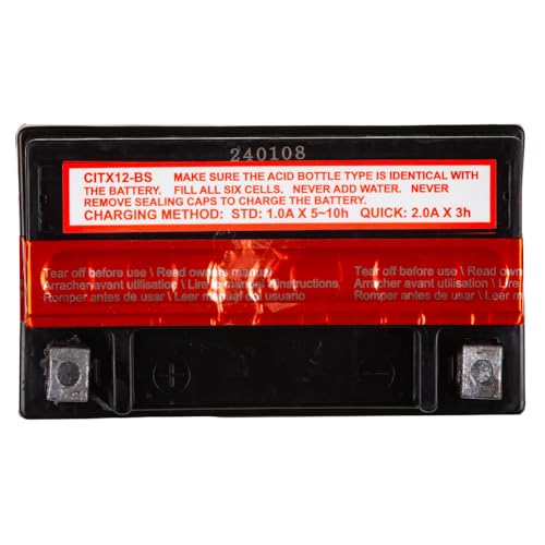 Image of Interstate Batteries YTX12-BS Powersports Battery 12V 10Ah 175CCA AGM