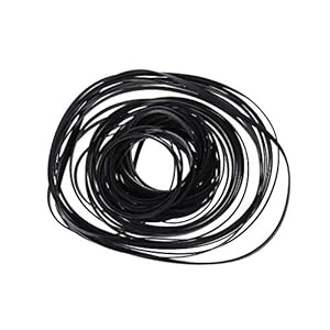 BAIRU Lot de 50 rubans adhésifs universels en caoutchouc pour lecteur CD DVD 4 mm 110-145 mm