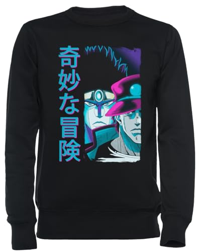 Sweat-shirt noir unisexe Aesthetic Adventure Wallpaper en coton confortable