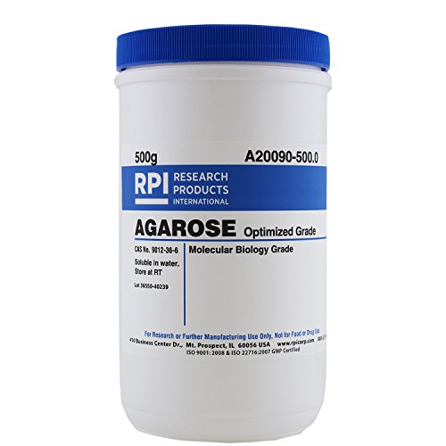 Agarose, for Routine Gel Electrophoresis, Molecular Biology Grade, High Gel Strength, 500 Grams