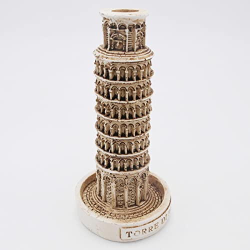 Image of Leaning Tower of Pisa Fish Tank Decorations Reptile Turtle Lizard Spider Tanks Terrarium Building Construction Decor Ornament Pet