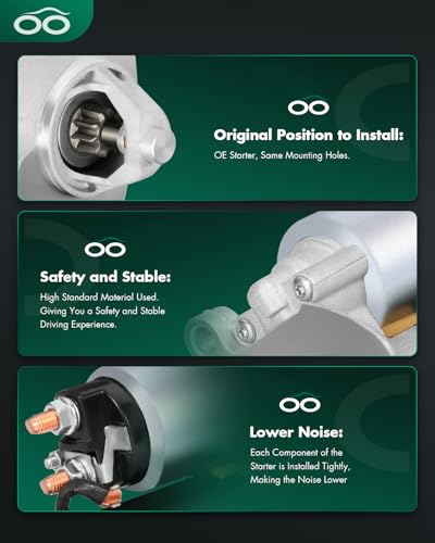 Image of SCITOO Starters New Compatible for Ford Aerostar 1997 Explorer 1997-2010 for Mustang 2005-2010 Ranger 1998-2011 for Mazda B Series Pickups 1998-2007 for Mercury Mountaineer 1998-2010 SFD0039 3273