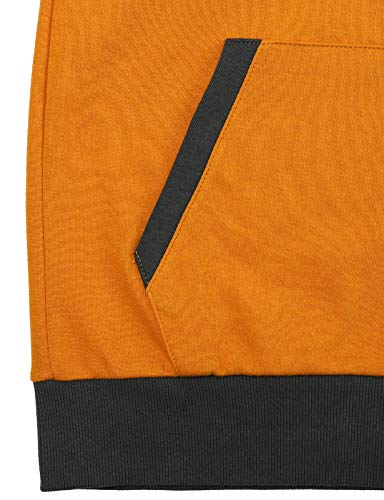Image of Ohoo Mens Slim Fit Sleeveless Lightweight Zip Up Hooded Sweatshirt Vest Hoodie