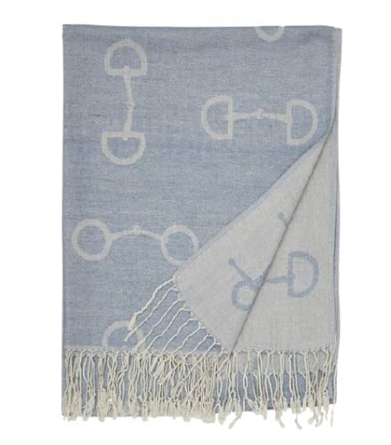 Pashmina Snaffle Bit Thermals - Themed Cold Weather Scarves in Beige, Black