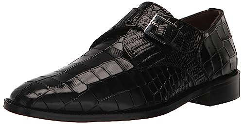 STACY ADAMS Men's Rapino Plain Toe Monk Strap Loafer