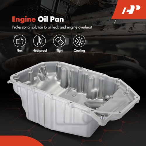 A-Premium Engine Oil Pan Sump with Drain Plug, Compatible with Honda CR-V CRV 2007 2008 2009, 2.4L, Replaces 11200-RZA-000, 11200RZA000 by A-Premium - Image 3