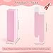 100 Pack 0.78 * 0.78 * 3.34 inch Kraft Paper Lipstick Box Rectangle Lip Balm Kraft Boxes Essence Oil Bottle Packaging Organzier for Makeup Sample Tube Storage DIY Gifts - Pink
