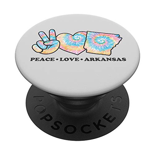 Peace Love Arkansas PopSockets Agarre y Soporte para Teléfonos y Tabletas