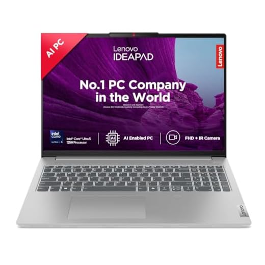 Lenovo IdeaPad Slim 5 Intel Core Ultra 5 125H Built-in AI 16" (40.64cm) WUXGA-IPS 300Nits Thin & Light Laptop (16GB/512GB SSD/Win 11/100%sRGB/MSO/1Yr ADP Free/3 month Game Pass/Grey/1.8Kg), 83DC007LIN