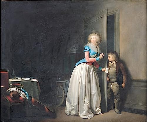 Art tableau la visite reçue de Louis Léopold Boilly pour salon chic