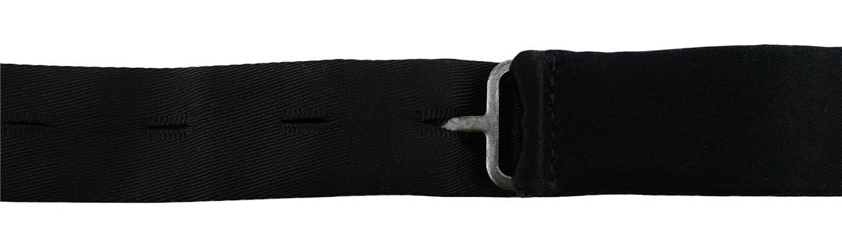 TigerTie papillon di seta - nero uni