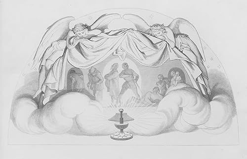 Toile Shakespeare les mondes une scène par Daniel Maclise impression murale salon 60x90cm