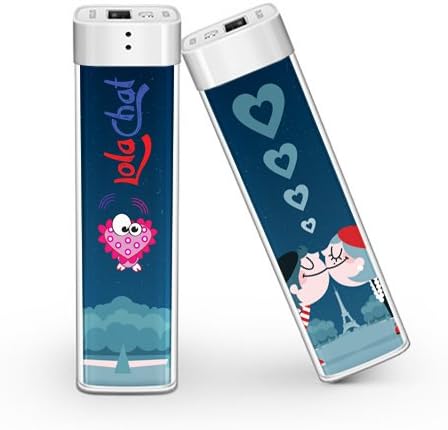 Lolachat Mini Portable Power Bank Grace. Chargers for Cell Phones and Other Devices. Lipstick sized