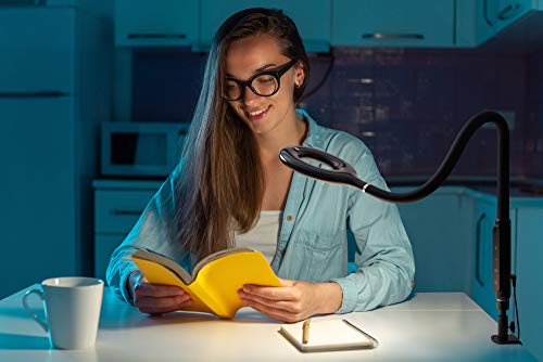 Daylight Multiplex 3-in-1 Lamp: Versatile Lighting for Living Room, Bedroom, Office - 5 Brightness, 3 Colors - Reading, Study, Nail Care - 12W, Black - Image 5