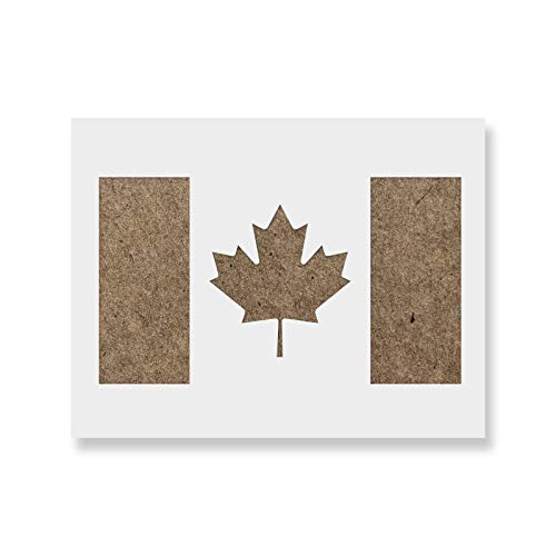 Canadian Flag Stencil - Reusable Stencils For Painting - Mylar Stencil For Crafts And Decor #TOP5