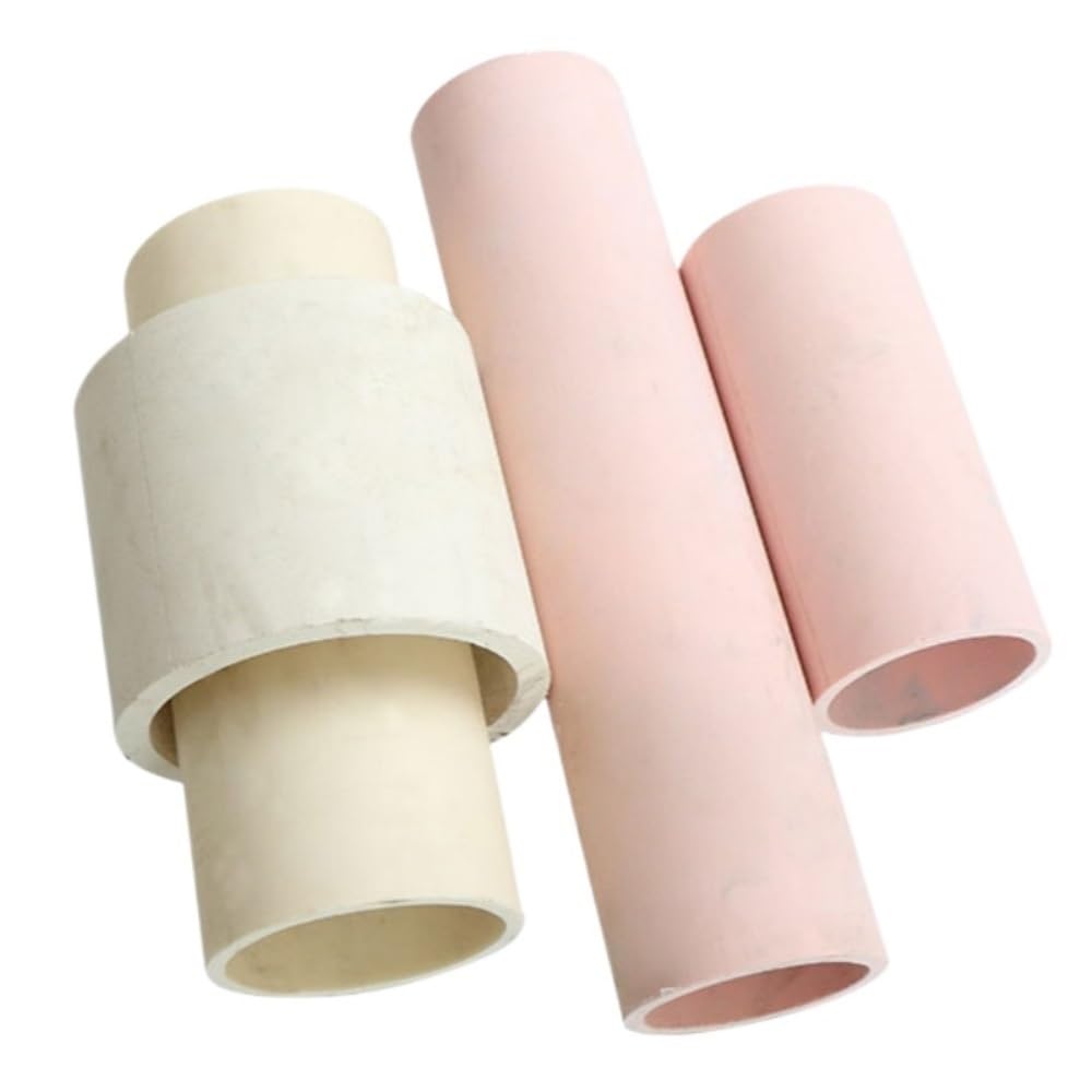 Rura ceramiczna z tlenku glinu Wydrążona rura porcelanowa o wysokiej wytrzymałości mechanicznej, jednootworowa rura ceramiczna z tlenku glinu do sprzętu komunikacyjnego, 1 szt. (52 mm x 60 mm x 300 mm