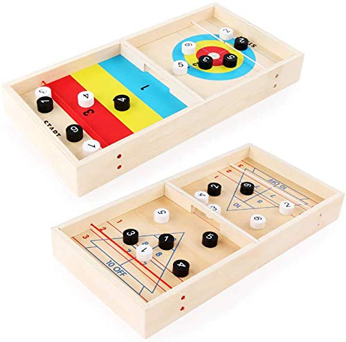 XIAPIA sling puck super winner game / fast sling pucket game wooden toys foosball winner board game