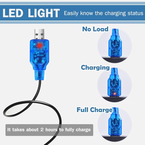 Image of 3.7V Lipo Battery Charger - SM-2P Cable RC Toy Remote Control Car Vehicle Rechargeable Li-ion Batteries Chargers USB for Bunch Bubble Gun Stunt Truck Boat 1 Pack