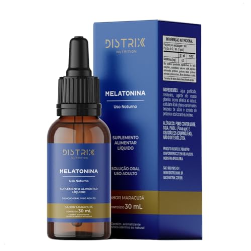 Gotas de Melatonina Distrix Nutrition Sabor Maracujá 30ml