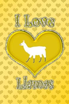 Paperback I Love llamas: Yellow hearts i love llamas journal Book