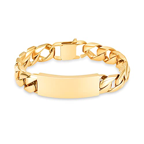 constantlife Cremation Urn Bracelet for Ashes Stainless Steel Gold Color Link Chain Memorial Human Pets Bangle Charm Jewelry Keepsake