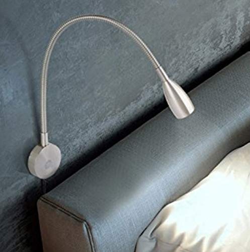 Reading Light for Books in Bed - Minimalist LED Bedside Lamp, Headboard Wall Surface Mount