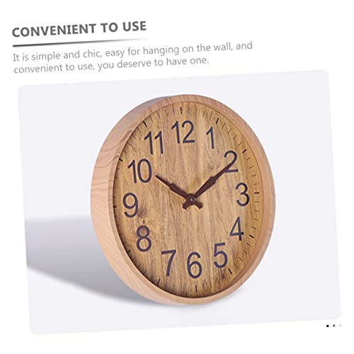 Horloge murale imitation bois VOSAREA pendule décorative salon - 8