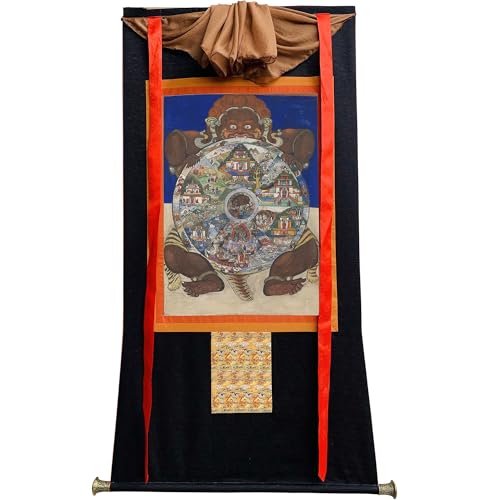 Gandhanra Tibetische Thangka-Kunst Lebensrad der sechs Reiche