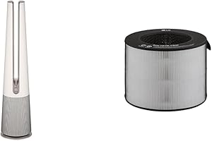 LG AeroTower Air Purifying Fan: True HEPA Filter, Tower Fan & Replacement Filter (U9CV2B)