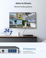 Reolink Dreifachobjektiv PoE Sicherheitskamera für den Außenbereich, 10MP 180° Panorama & 4K PT mit Auto-Tracking, KI-Videosuche, Farb- & IR-Nachtsicht, 24/7-Aufzeichnung, 2X OMVI 3i PoE und NVR – Ansicht 7