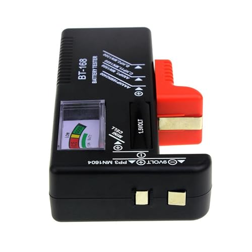 BTuregsau 2X BT-168 AA/AAA/C/D/9V/1.5V Batteries Universal Button Cell Battery Colour Coded Meter Indicate Volt Tester BT168