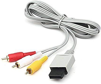 CableVantage AV Cable for Wii Wii U, AV Cable Composite Retro Audio Video Standard Cord for Nintendo Wii Wii U