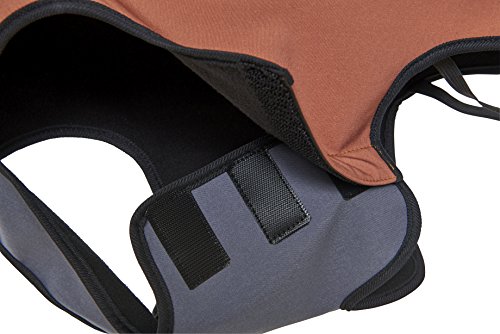 Kruuse Buster Softshell Hunde Mantel (Medium/Large) (Stahl-Grau/Leder-Braun)