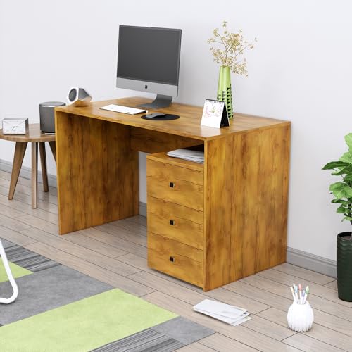 Image of Bniture Wooden Study Table for Home with Bottom Storage | Engineered Wood Study Table with Book Shelf | Multi Purpose Computer Desk for Writing | Laptop Table for Office & Home | Giant Wood