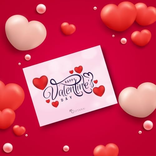 Image of Giftana Valentine's Day Hampers for Gifting with Valentines Card, Personalized Coffee Tumbler Set with Brownie Brittle Gift Set for Men and Women, Valentine's Day Gifts for Family (Black,510ml)