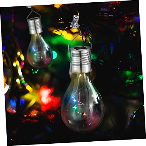 DOITOOL 4 Pcs Lâmpada Led Ao Ar Livre Lâmpada De Mudança De Cor Ao Ar Livre Lâmpadas Led Lustre Lâmp