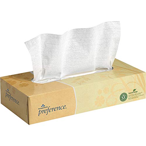 Georgia Pacific Professional 48100 Facial Tissue, Flat Box, 100 Count (Pack of 1)