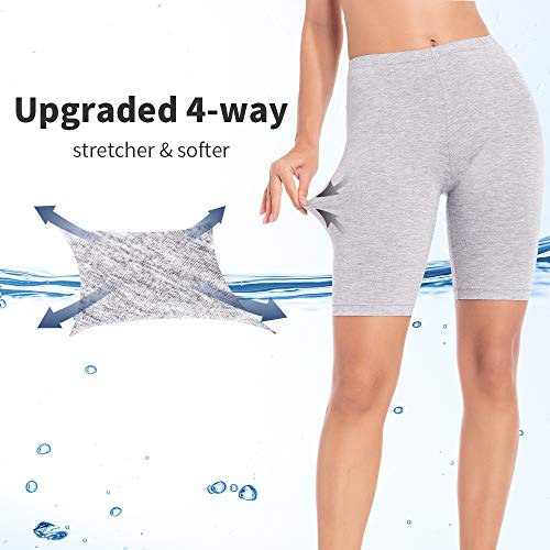 image for MANCYFIT Short Leggings for Women Slip Shorts Mid Thigh Legging Plus S