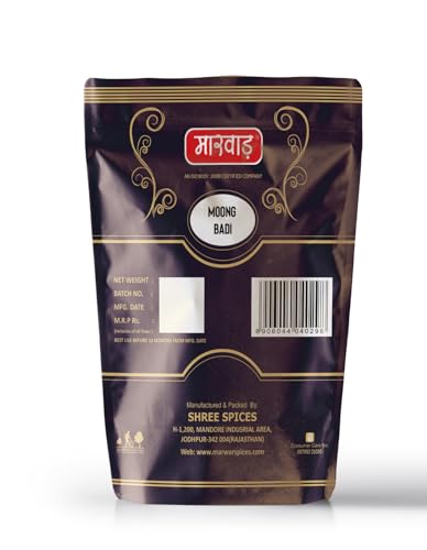Image of Marwar Moong Dal Badi 800g | Traditional Rajasthani Mangodi Wadi / Mangori | Sun Dried Moong Dal Vadi | Homemade Style Marwadi Mangodi | Ready to Cook Protein Rich Lentil Dumplings | Authentic Indian Curry Ingredient