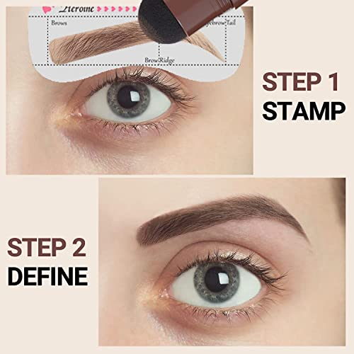 Fenvirn Eyebrow Stamp Dark Brown & Eyebrow Pencil Dark Brown #TOP3